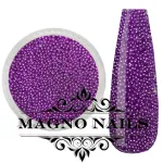 Nail Art Glasperlen - Glas Beads - violett metallic